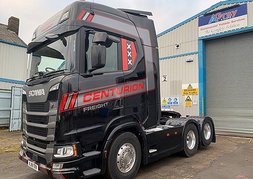 Centurion Freight Scania tractor unit at our Glenboig workshop